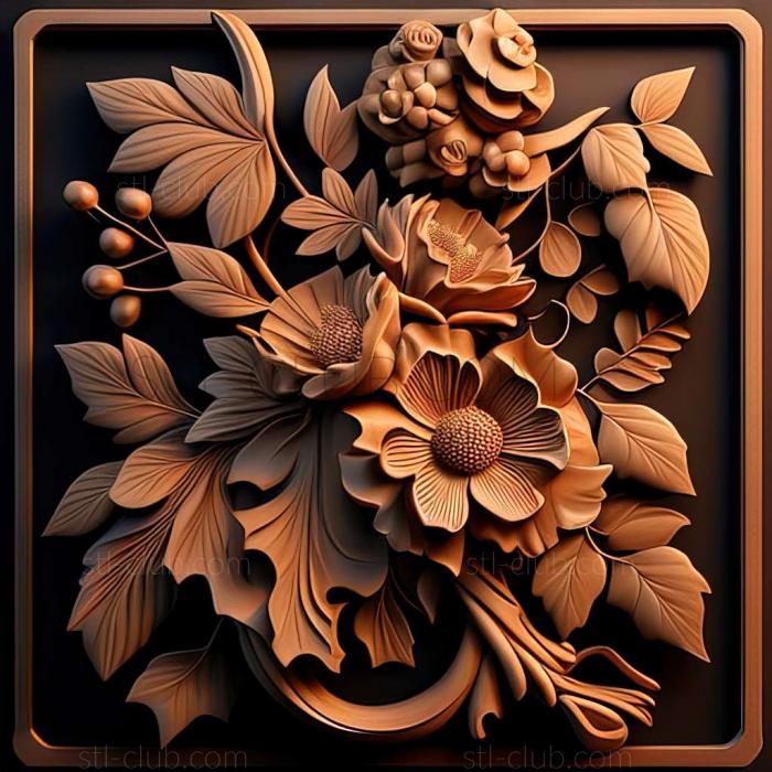 3D model flowers (STL)